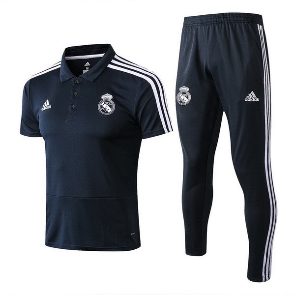 Polo Real Madrid Ensemble Complet 2018-19 Bleu